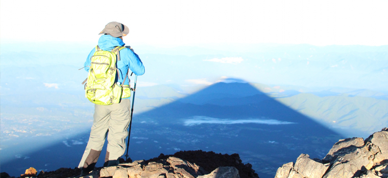 富士登山をするときに疲れにくい荷物の詰め方